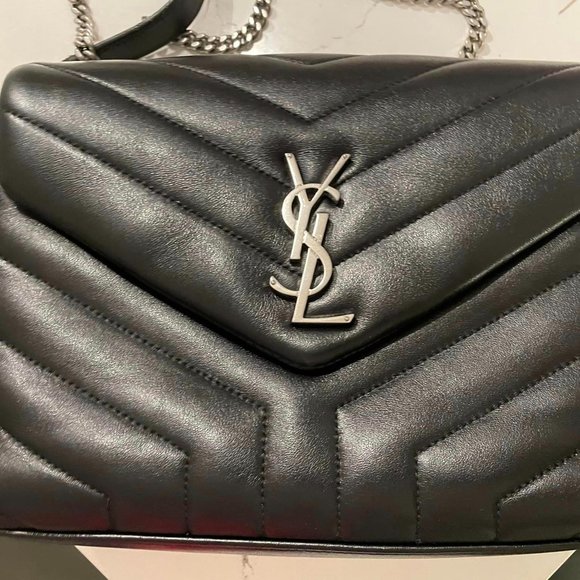 YSL black small single strap Loulou - Picture 3 of 7